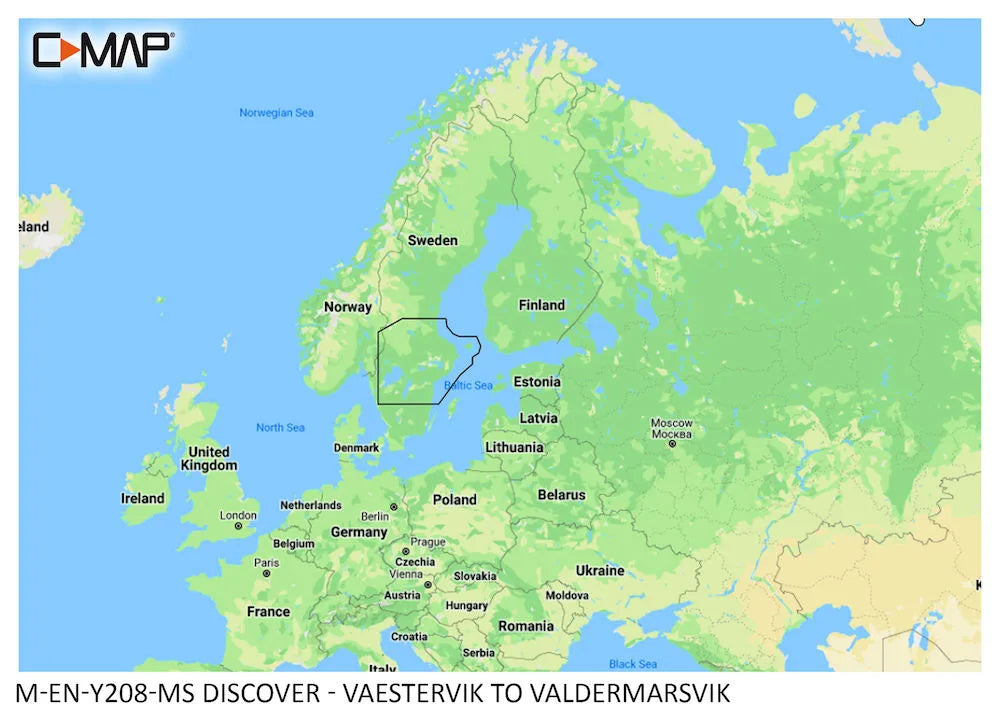 C-MAP Discover Västervik to Valdermarsvik
