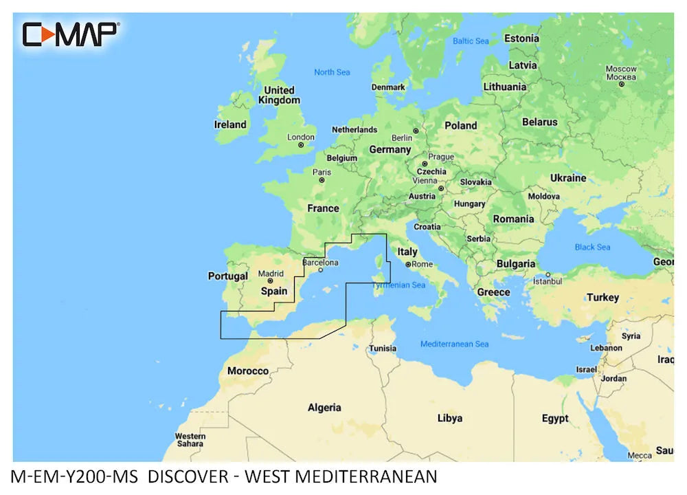 C-MAP Discover West Mediterranean
