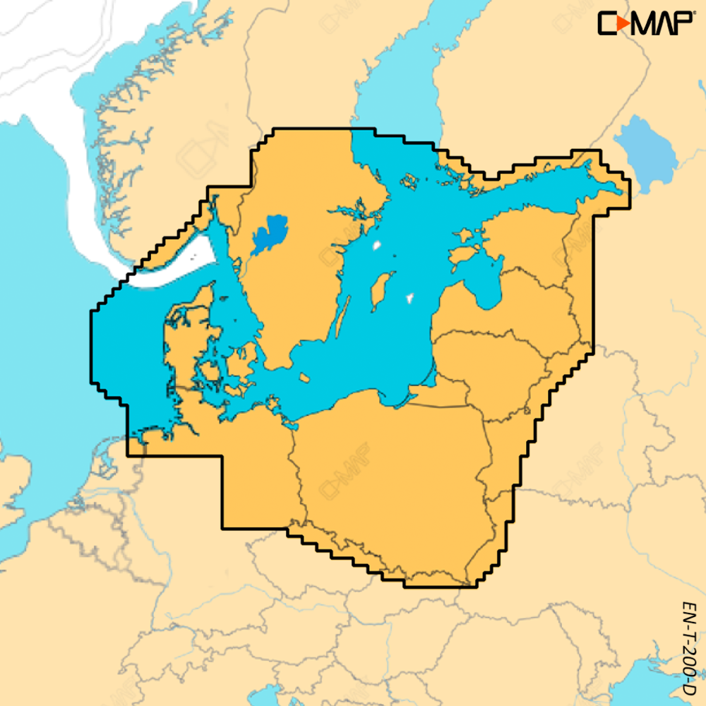 C-MAP Discover X SKAGERACK, Kattegatt and Baltic