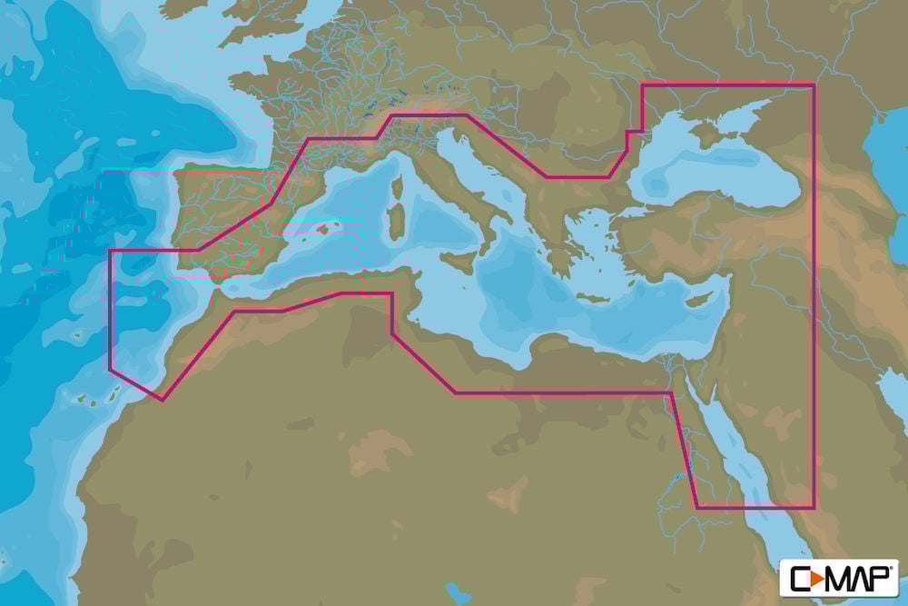 C-MAP EM-M917 - Mediterranean And Black Sea-En - MAX - European - Megawide