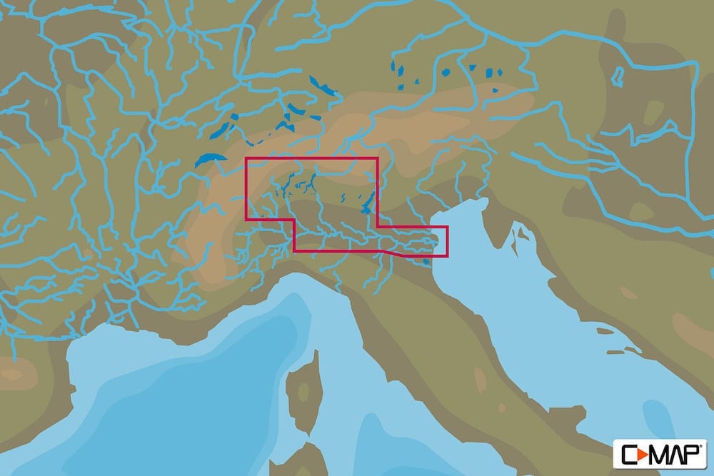 C-MAP EM-N040 : Italian Lakes