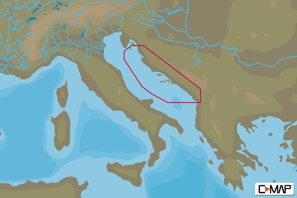 C-MAP EM-N075 : Croatia: Sv Juraj To Shengjini