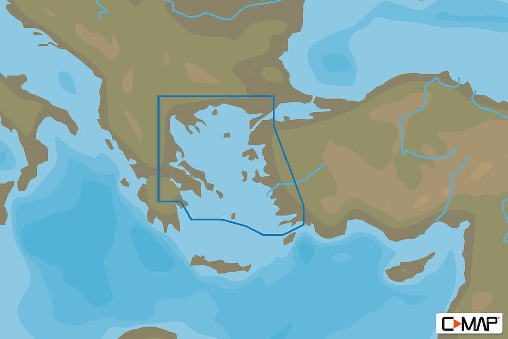 C-MAP EM-N129 : North Aegean Sea