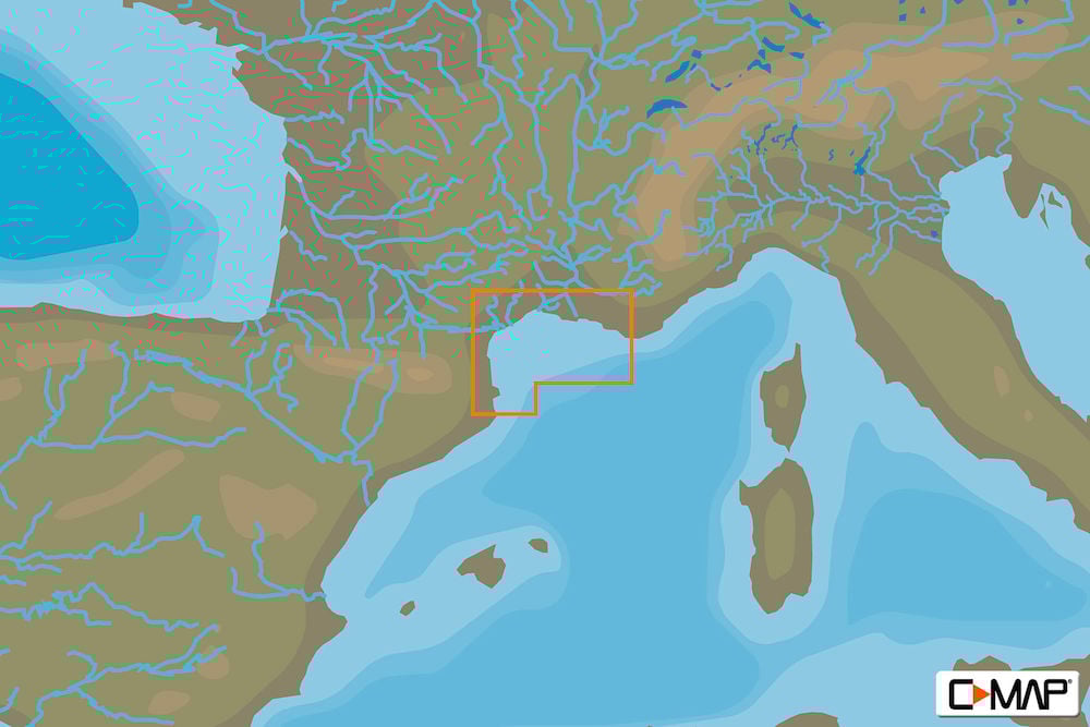 C-MAP EM-N141 : MAX-N L: GULF OF LION : Mediterranean and Black Sea - Local