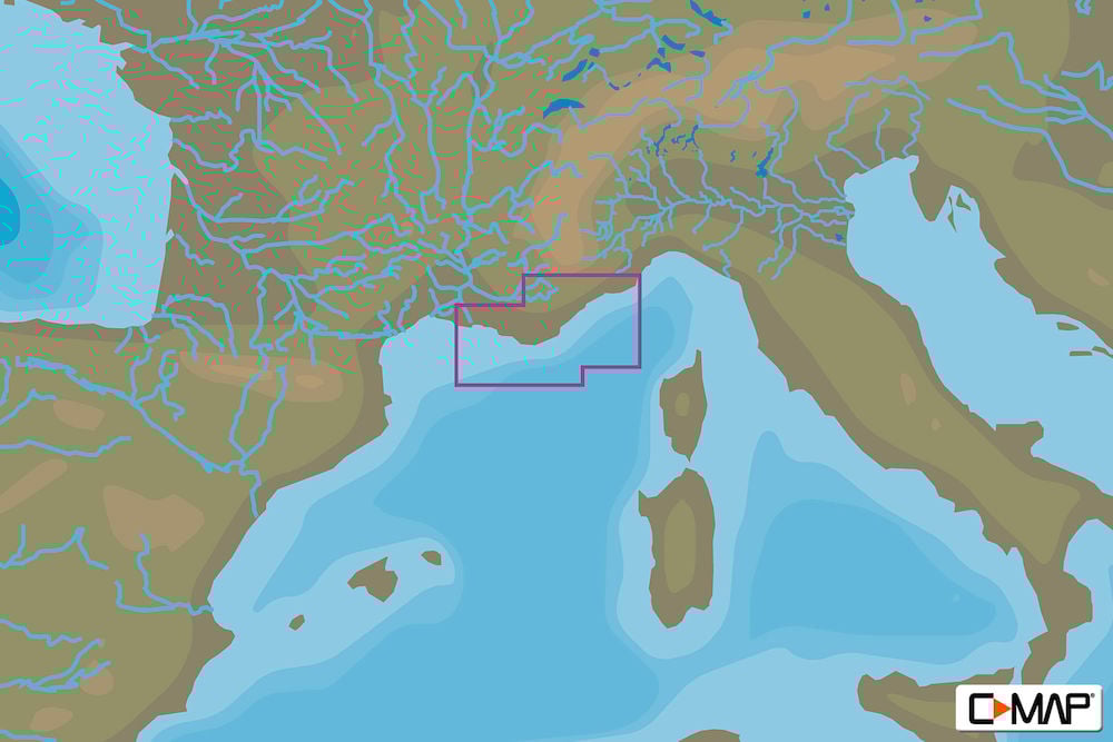C-MAP EM-N142 : MAX-N L: FRANCE MEDITERRANEAN EAST : Mediterranean and Black Sea - Local