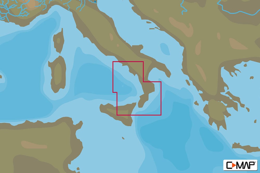 C-MAP EM-N145 : MAX-N L: NAPOLI TO CARIATI : Mediterranean and Black Sea - Local
