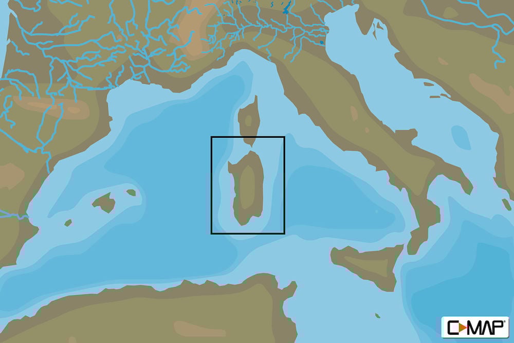 C-MAP EM-N148 : MAX-N L: SARDINIA : Mediterranean and Black Sea - Local