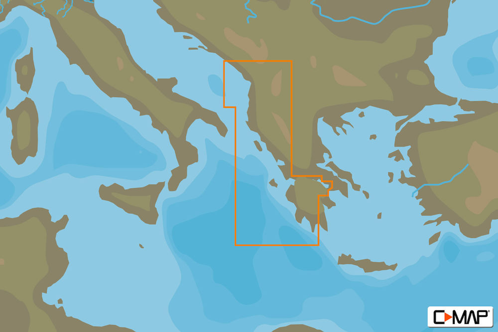 C-MAP EM-N151 : MAX-N L: GREECE WEST COASTS