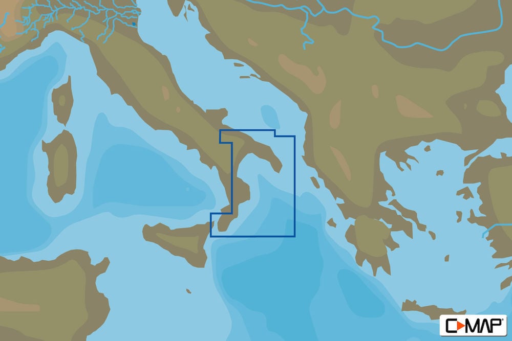 C-MAP EM-N153 : MAX-N L: GIOIA TAURO TO BARI : Mediterranean and Black Sea - Local