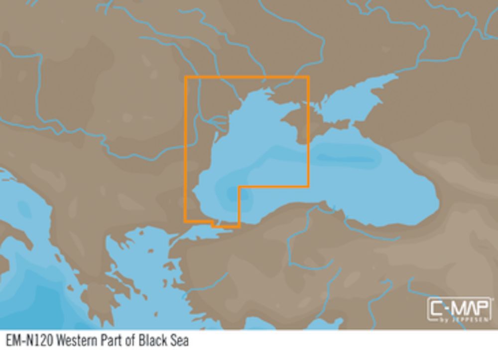 C-MAP EM-Y120 : Westlicher Teil des Schwarzen Meeres