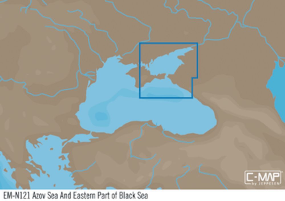 C-MAP EM-Y121 : Asowsches Meer und östlicher Teil des Schwarzen Meeres