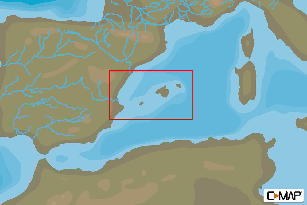 C-MAP EM-Y139 : MAX-N+  L ALICANTE TO C.TORTOSA AND BALEARIC ISLAND : Mediterranean and Black Sea - Local