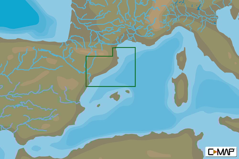 C-MAP EM-Y140 : MAX-N+  L PENISCOLA TO PORT LA NOUVELLE : Mediterranean and Black Sea - Local