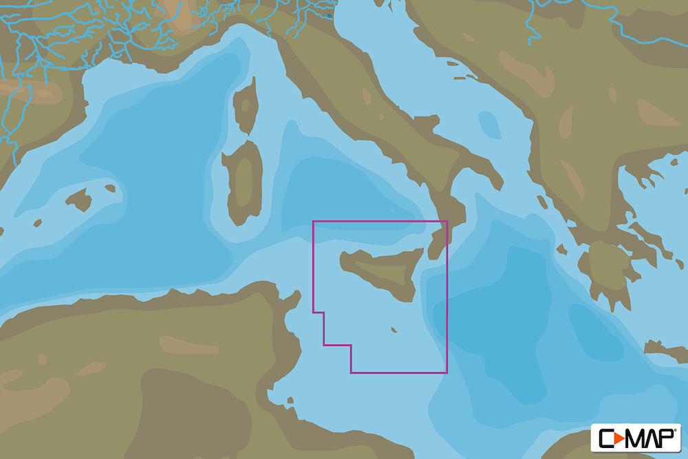 C-MAP EM-Y146 : MAX-N+  L SICILY : Mediterranean and Black Sea - Local