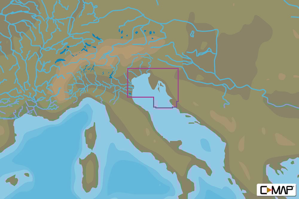 C-MAP EM-Y152 : MAX-N+  L RAVENNA TO PAKOSTANE : Mediterranean and Black Sea - Local