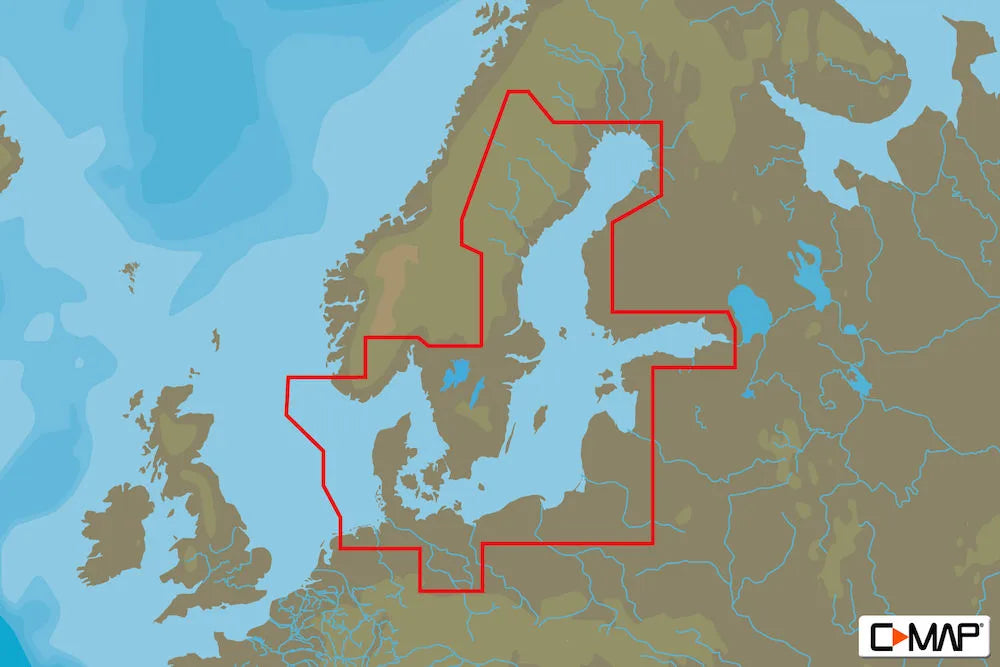C-MAP EN-D299 - Baltic Sea And Denmark - 4D - European - Wide