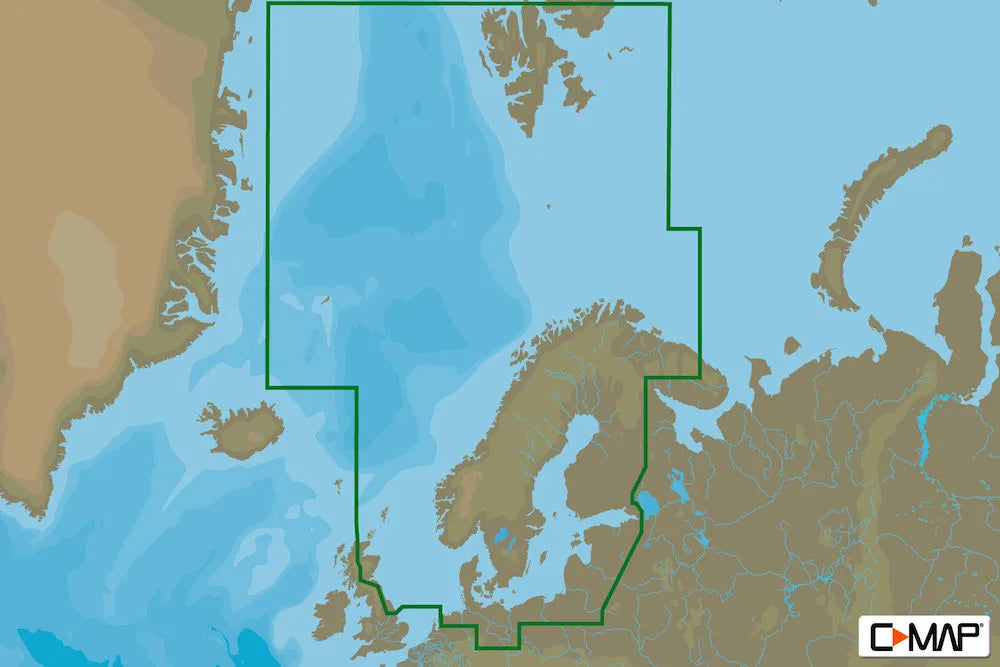 C-MAP EN-M019 - North And Baltic Seas - MAX - European - Megawide