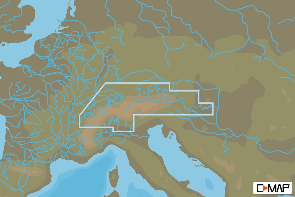 C-MAP EN-N068 : Central European Lakes