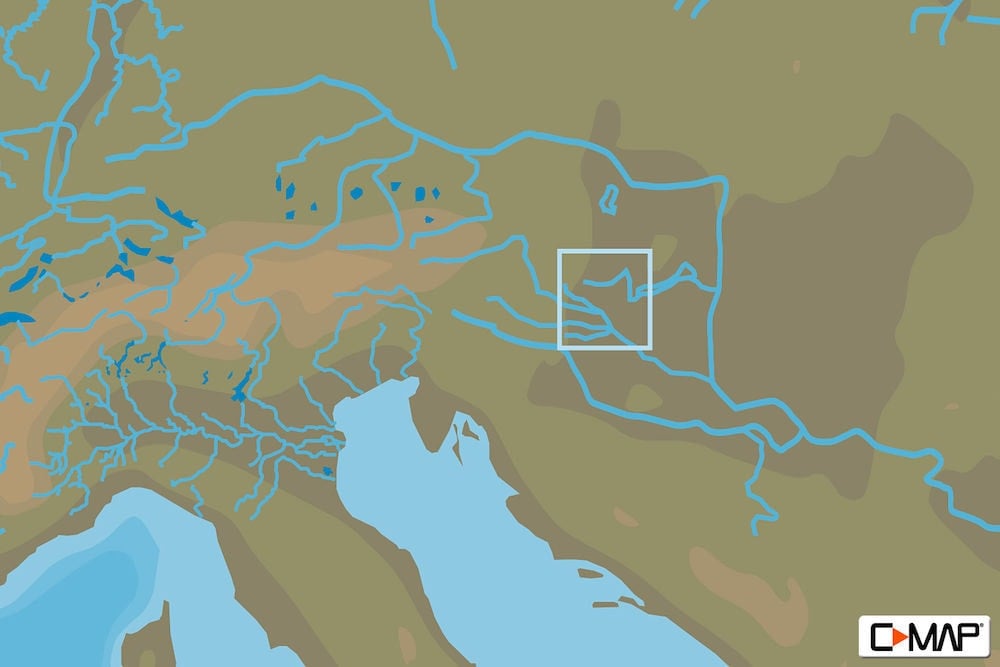 C-MAP EN-N077 : Balaton Lake