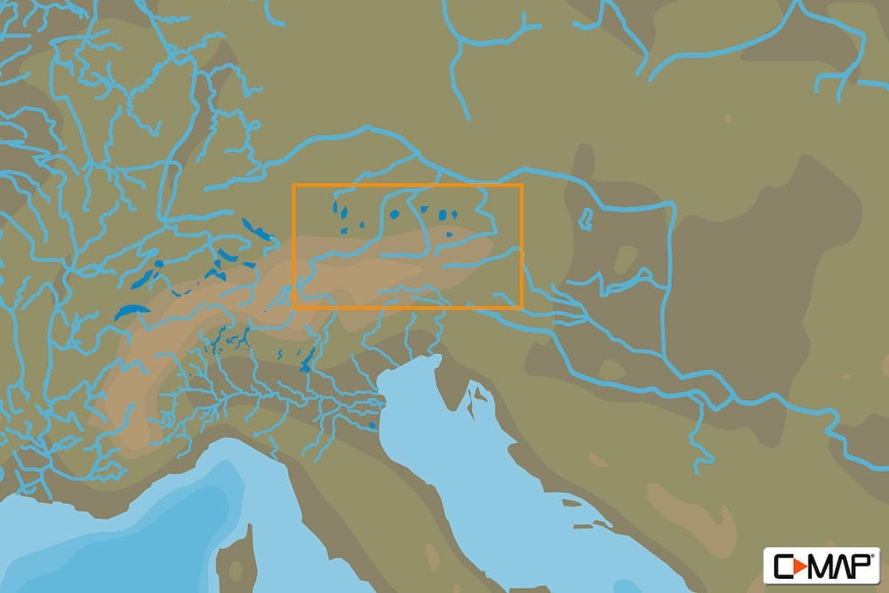 C-MAP EN-N081 : Austrian Lakes