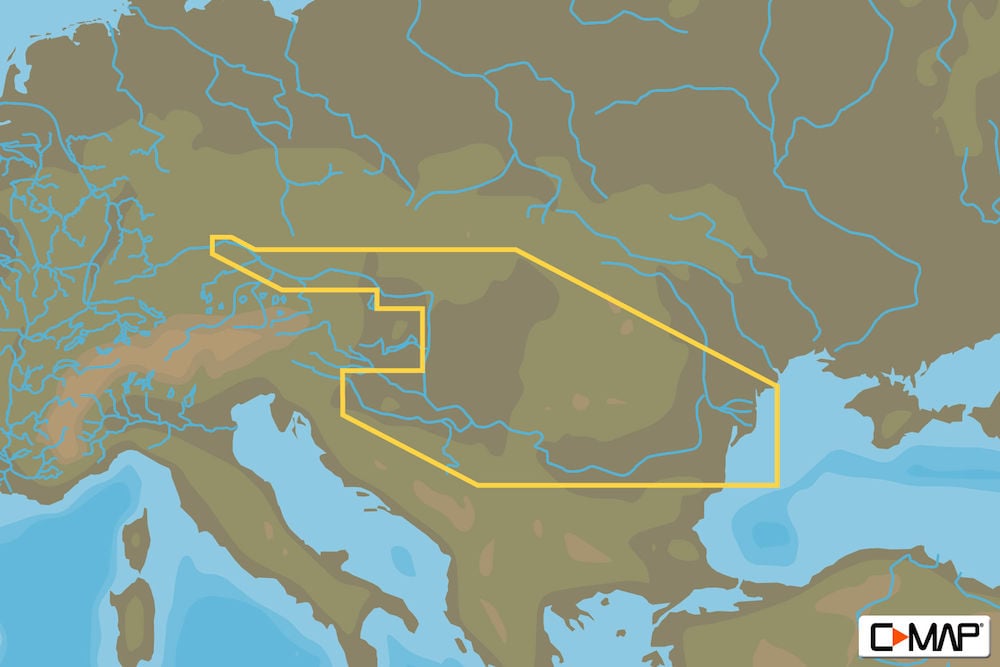 C-MAP EN-N082 : Danube: Kelheim To Black Sea