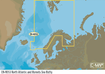 C-MAP EN-N353 : North Atlantic And Barents Sea Bathy