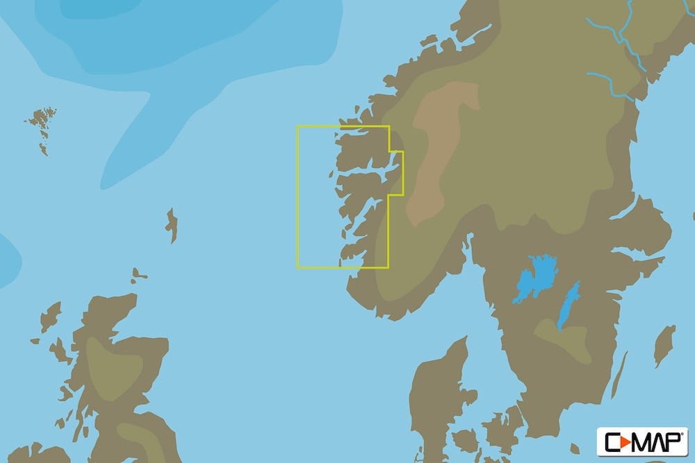 C-MAP EN-N592 : Aardal To Maaloey