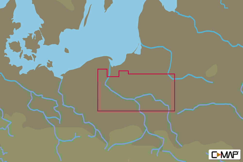 C-MAP EN-N802 : Polish Inland Waters