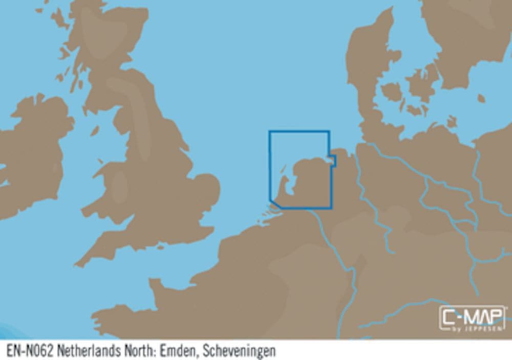 C-MAP EN-Y062 : Niederlande Nord – Emden Scheveningen