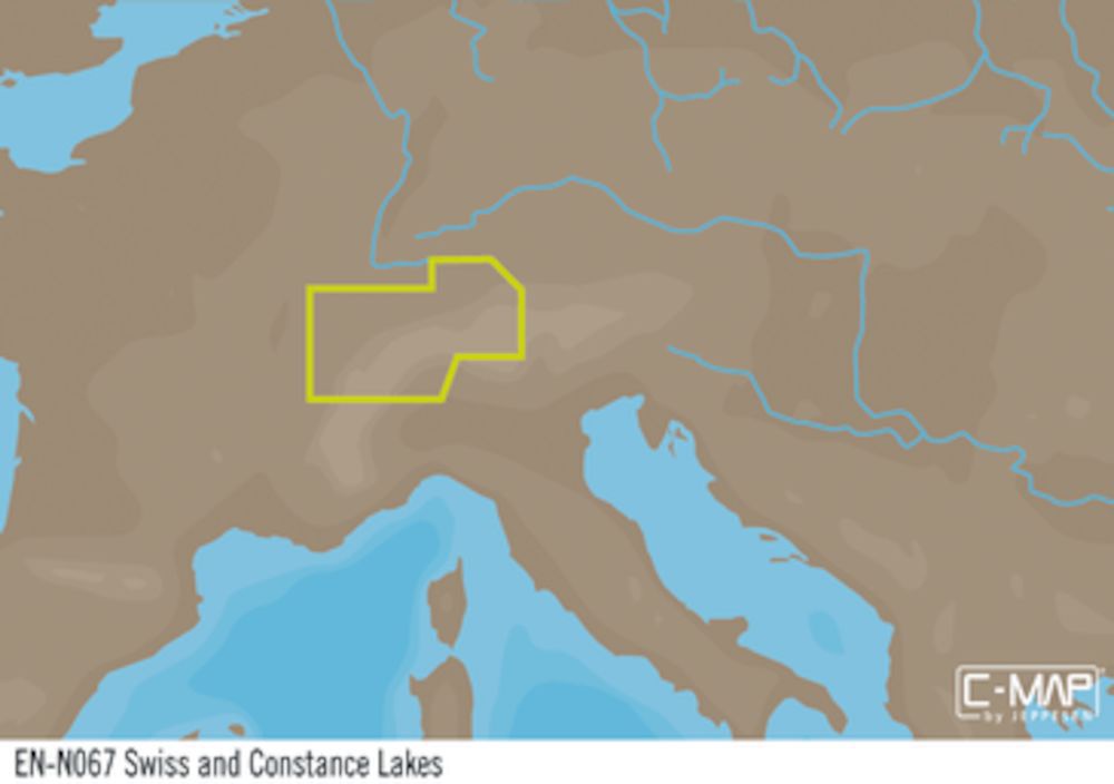 C-MAP EN-Y067 : Schweizer Seen und Bodensee