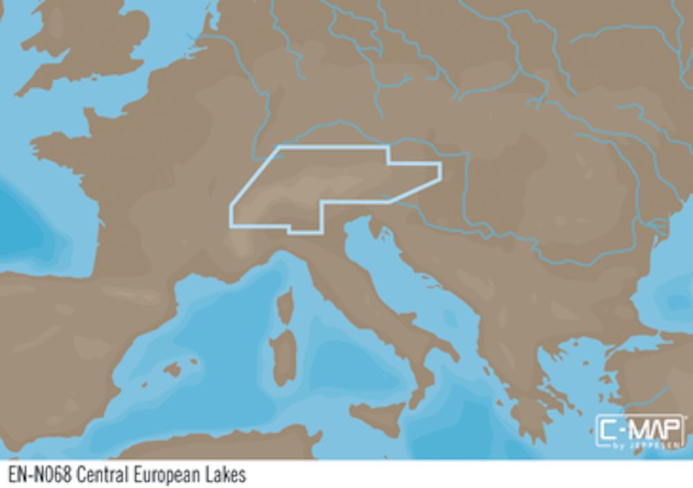 C-MAP EN-Y068 : Lagos de Europa Central