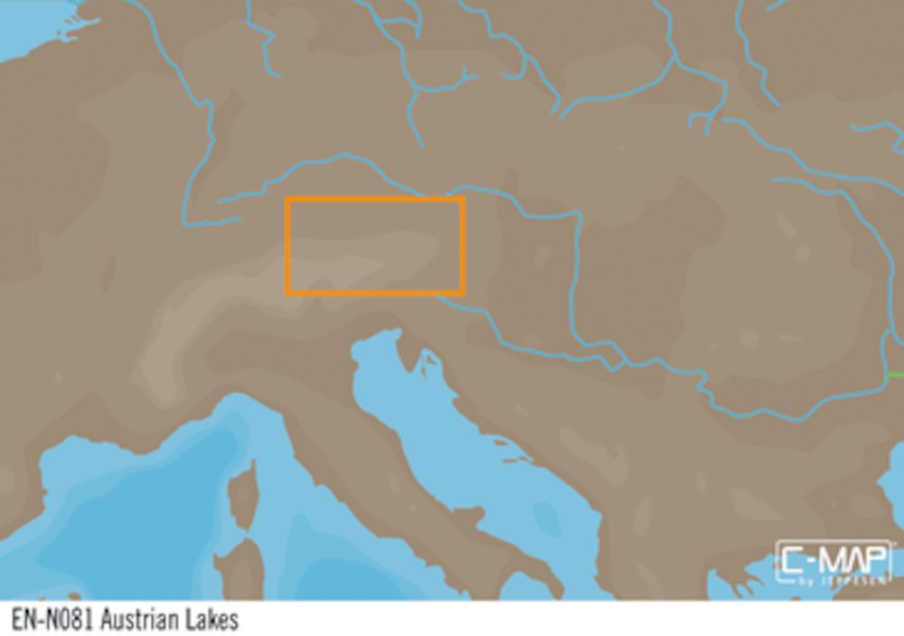 C-MAP EN-Y081 : Austrian Lakes