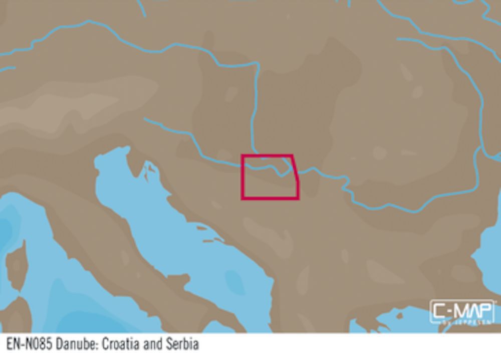 C-MAP EN-Y085 : Danube- Croatia  Serbia