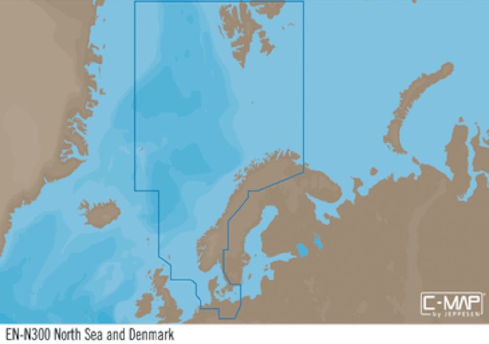 C-MAP EN-Y300 : Mare del Nord e Danimarca