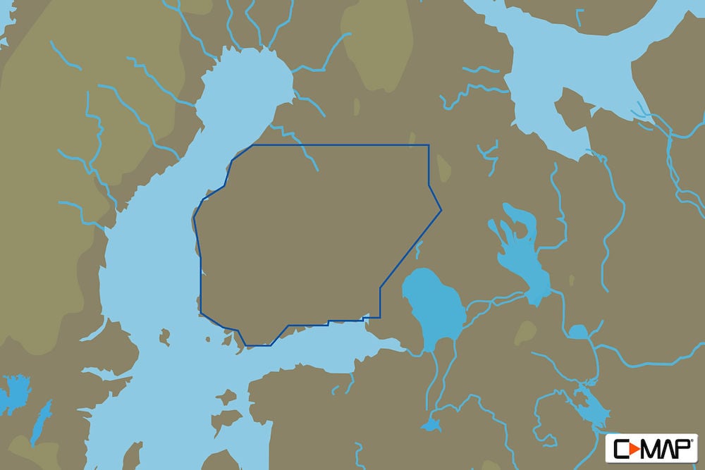 C-MAP EN-Y327 : MAX-N+ L: FINLAND LAKES SOUTH : Freshwaters West Europe - Local