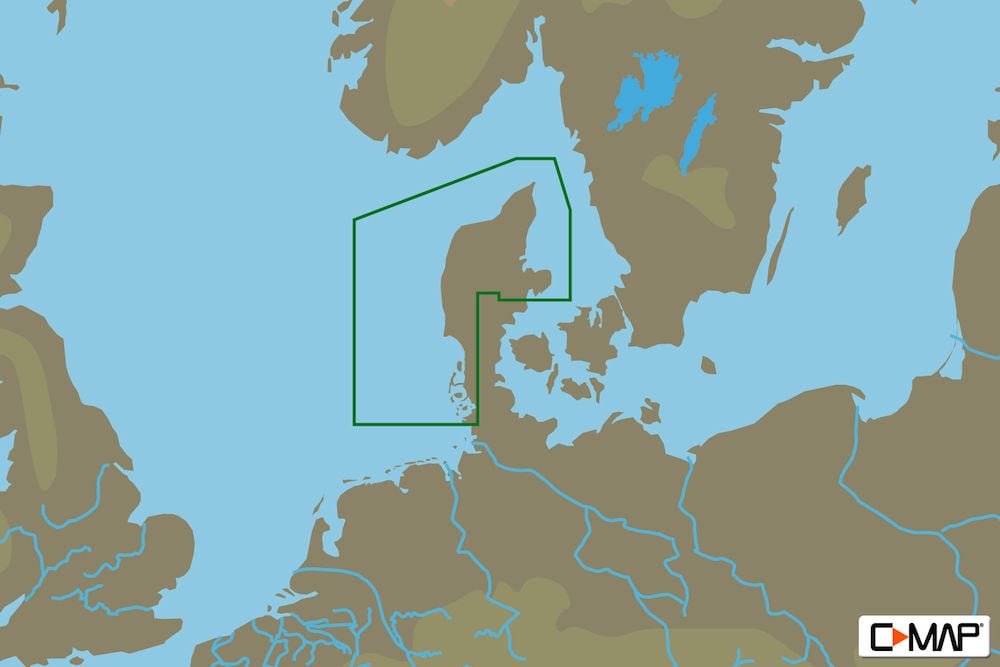 C-MAP EN-Y333 : MAX-N+ L: EIDER TO AARHUS : North and Baltic Seas - Local