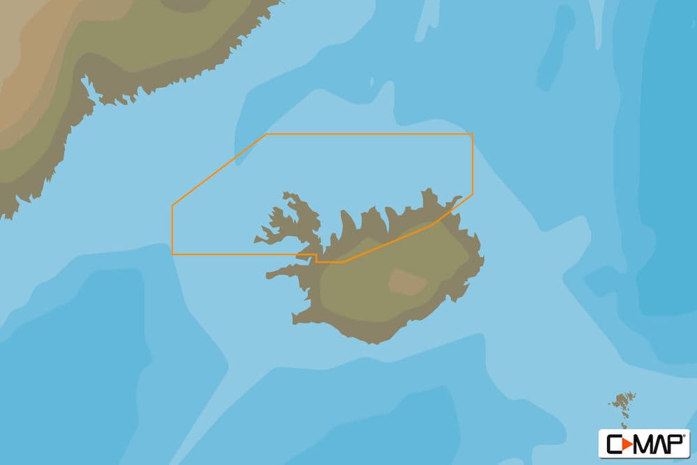 C-MAP EN-Y410 : Westfjord  North East and South West