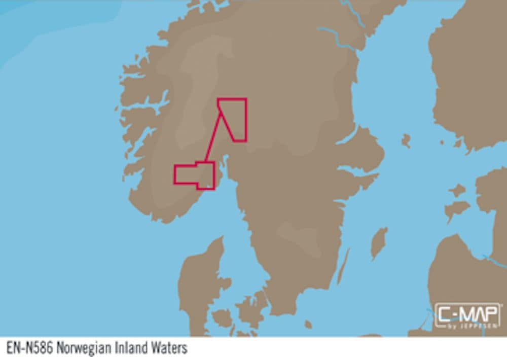 C-MAP EN-Y586 : Acque interne norvegesi