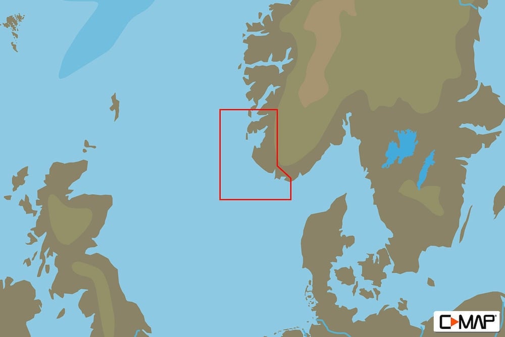 C-MAP EN-Y591 : Mandal a Aardal