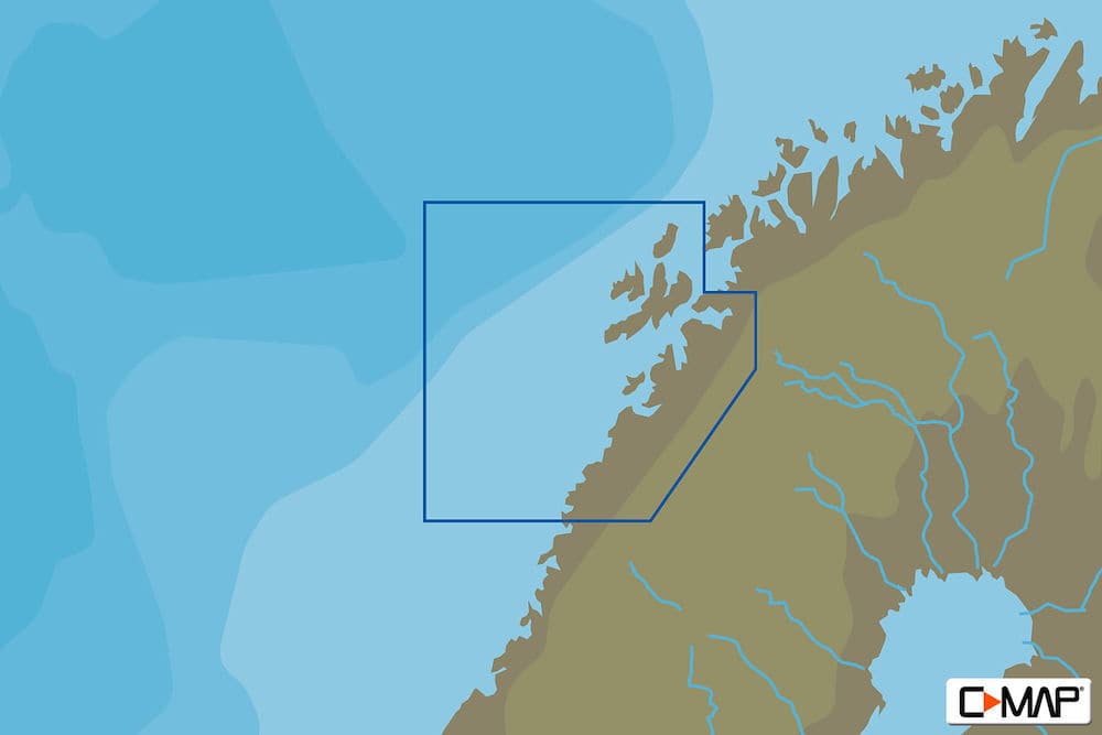 C-MAP EN-Y595 : Melfjorden a Narvik e Isole Lofoten