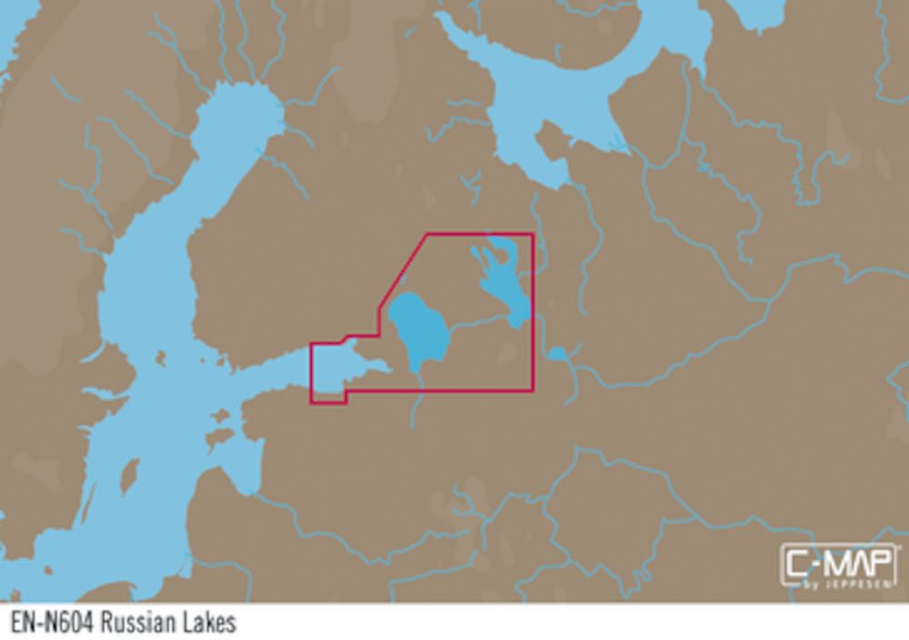C-MAP EN-Y604 : Russiske innsjøer