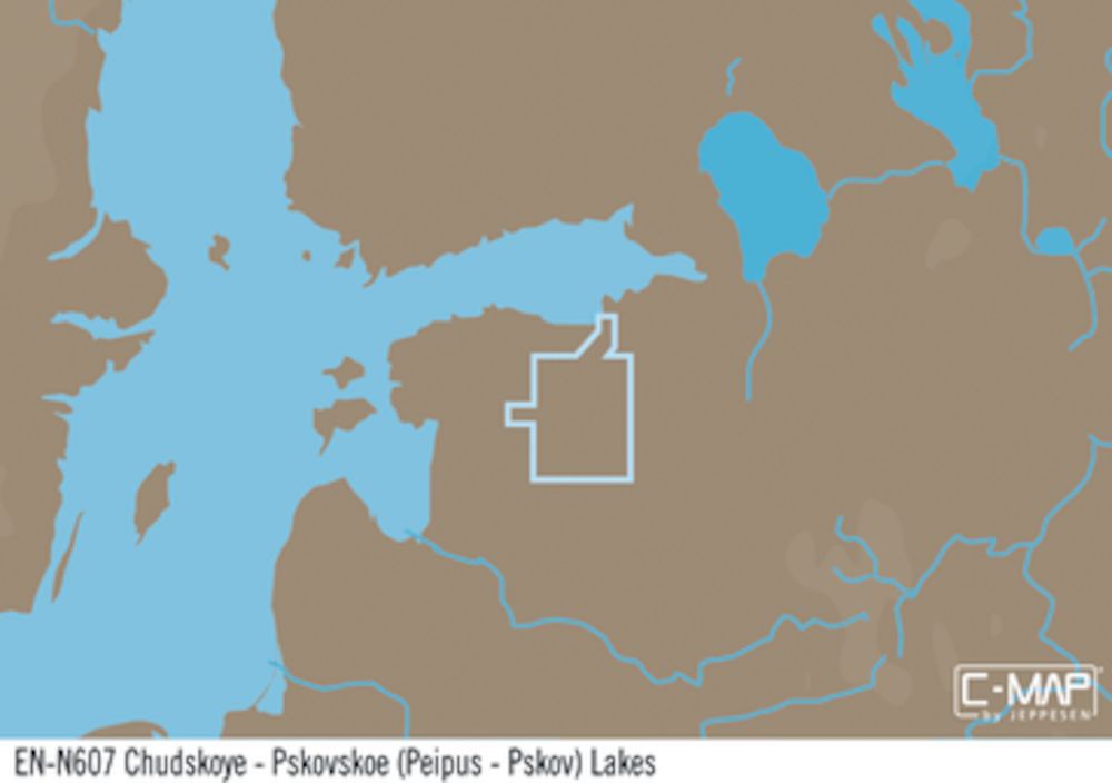 C-MAP EN-Y607 : Laghi Chudskoye-Pskovskoe Peipus-Pskov