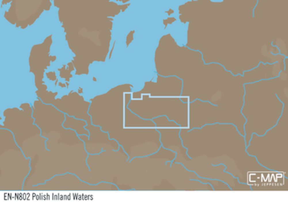 C-MAP EN-Y802 : Acque interne polacche