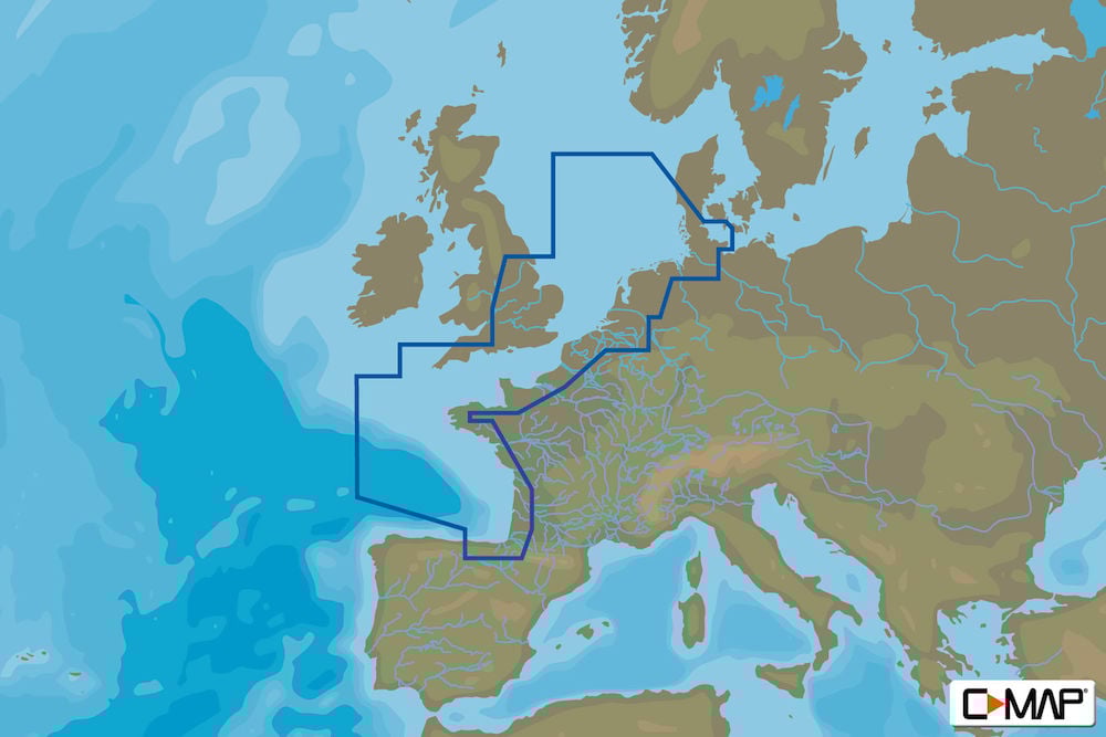 C-MAP EW-D227 - North-West European Coasts - 4D - European - Wide