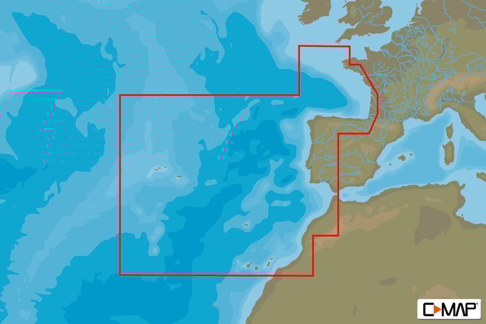 C-MAP EW-D228 - West European Coasts - 4D - European - Wide