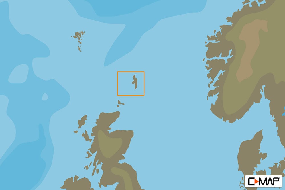 C-MAP EW-N041 : Shetland Islands