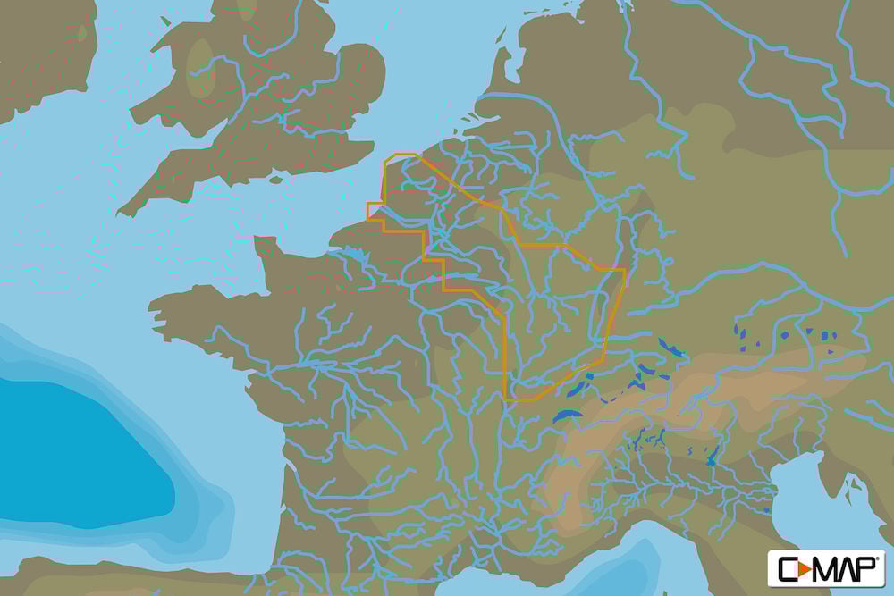 C-MAP EW-N230 : France North East Inland Waters