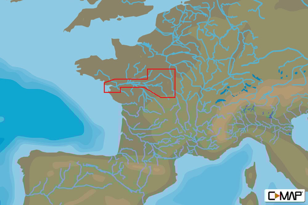 C-MAP EW-N232 : France South East Inland Waters