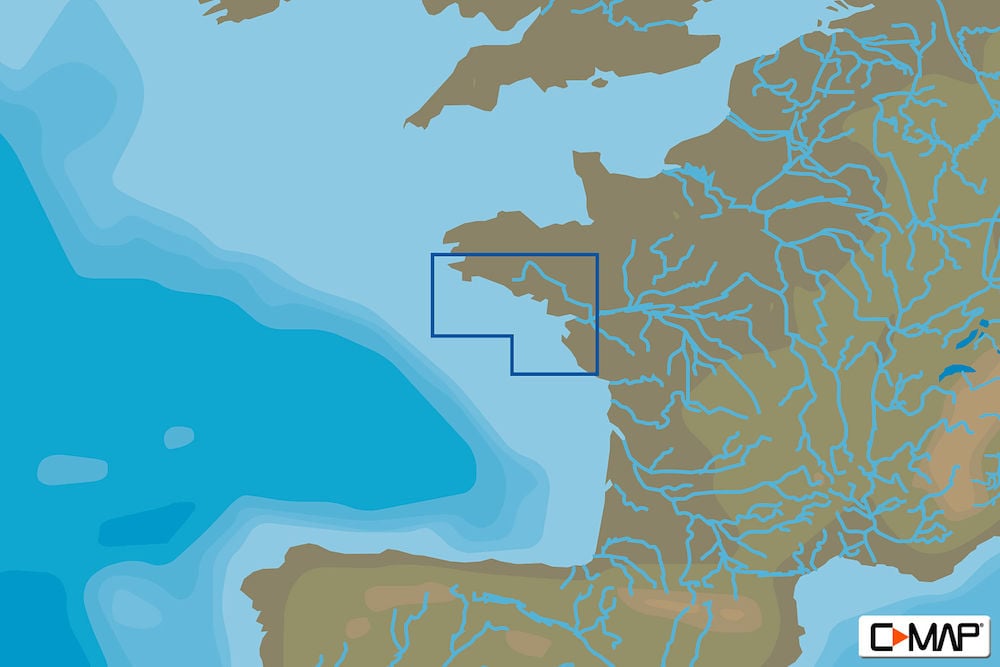 C-MAP EW-N316 : MAX-N L: JARD SUR MER TO DOUARNENEZ : West European Coasts - Local