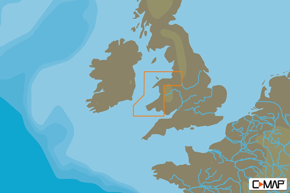 C-MAP EW-N321 : MAX-N L: LIVERPOOL TO SWANSEA : West European Coasts - Local